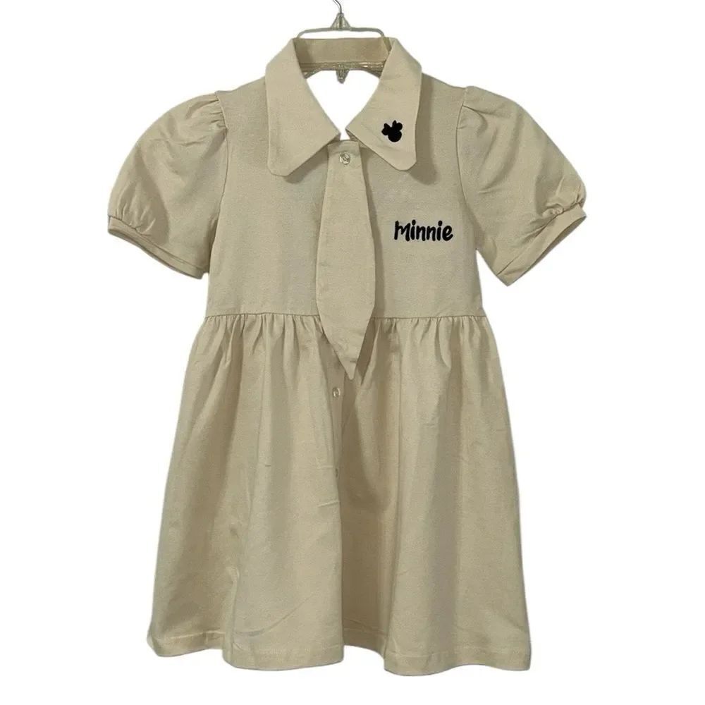 Minnie Girls Beige Dress(120/60,6/7)